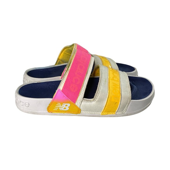 New Balance 202 White Slide Sandals Women's 9 - Picture 1 of 8